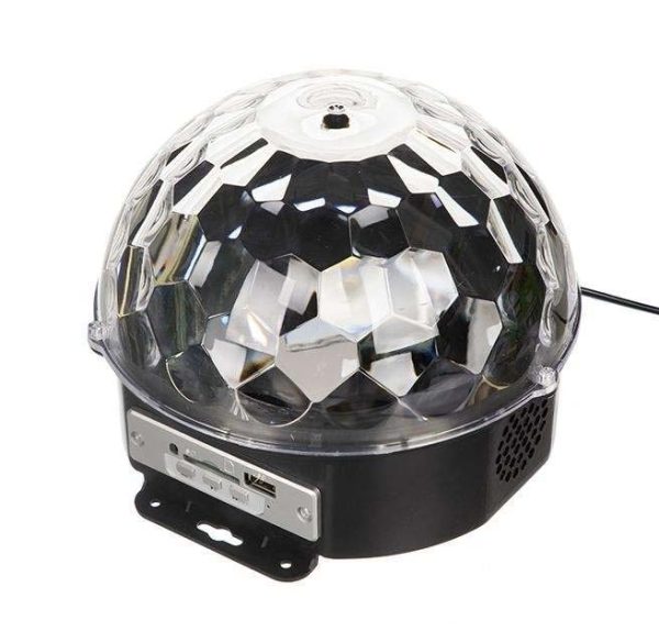 اسپیکر و رقص نور مدل LED Crystral Magic Ball Light